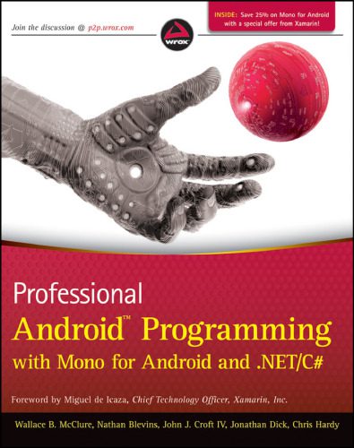 دانلود نسخه کامل کتاب Professional Android Programming with Mono for Android and .NET/C
