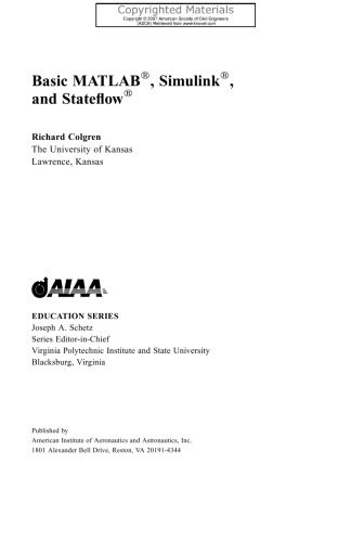 دانلود نسخه کامل کتاب Basic MATLAB®, Simulink®, and Stateflow®