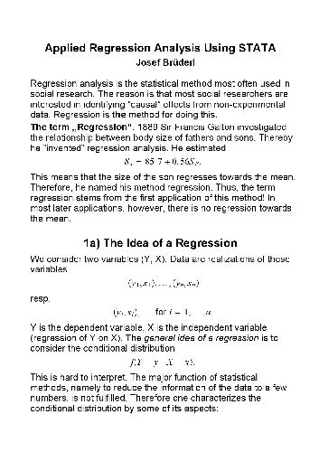 دانلود نسخه کامل کتاب Applied Regression Analysis Using Stata