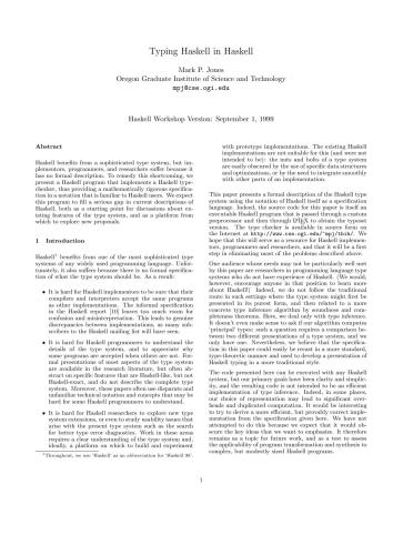 دانلود نسخه کامل کتاب Typing Haskell in Haskell