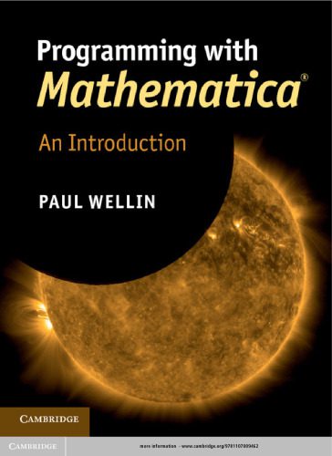 دانلود نسخه کامل کتاب Programming with Mathematica®: An Introduction