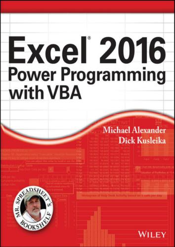 دانلود نسخه کامل کتاب Excel 2016: Power Programming with VBA