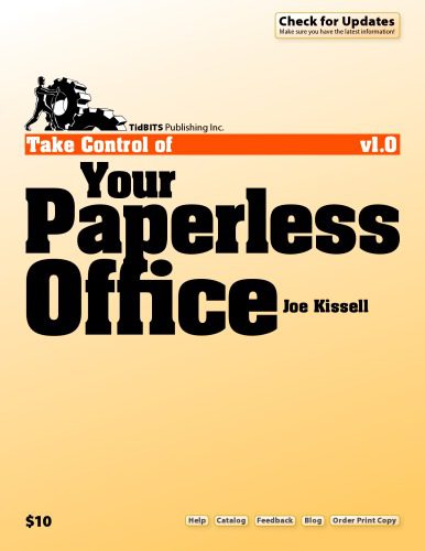 دانلود نسخه کامل کتاب Take Control of Your Paperless Office