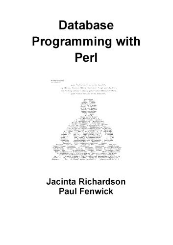 دانلود نسخه کامل کتاب Database Programming with Perl