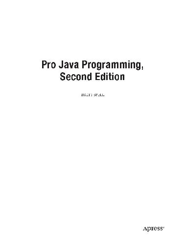 دانلود نسخه کامل کتاب Pro Java Programming