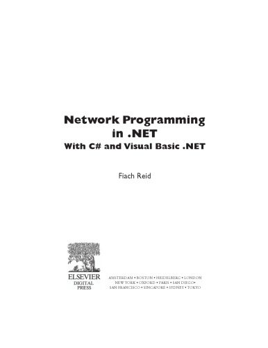 دانلود نسخه کامل کتاب Network programming in .NET : with C# and Visual Basic .NET