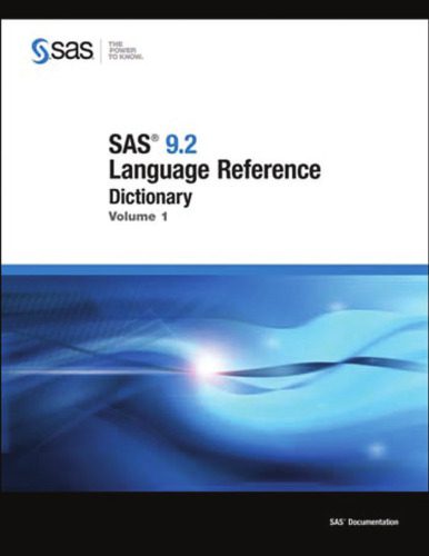دانلود نسخه کامل کتاب SAS 9.2 Language Reference Dictionary