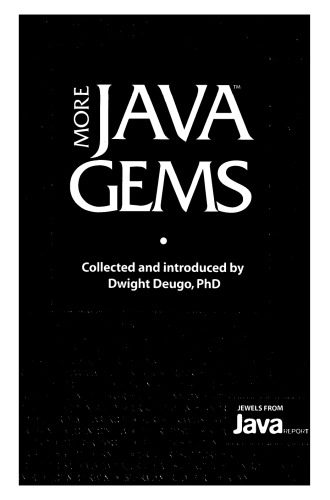 دانلود نسخه کامل کتاب More Java Gems (SIGS Reference Library)