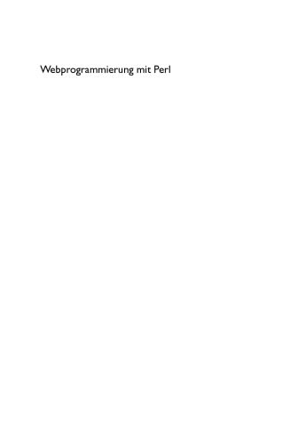 دانلود نسخه کامل کتاب Webprogrammierung mit Perl