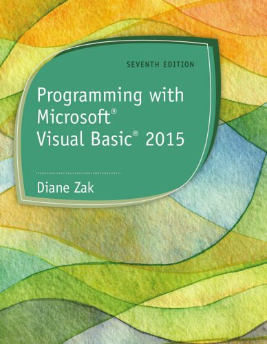 دانلود نسخه کامل کتاب Programming with Microsoft Visual Basic 2015