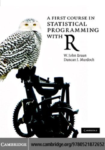 دانلود نسخه کامل کتاب A first course in statistical programming with R