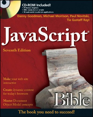 دانلود نسخه کامل کتاب JavaScript Bible, 7th edition (2010)