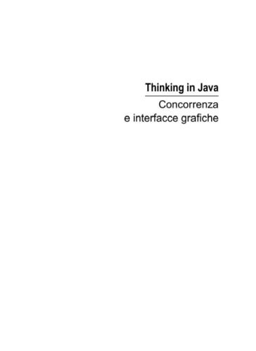 دانلود نسخه کامل کتاب Thinking in Java vol. 3 – Concorrenza e interfacce grafiche