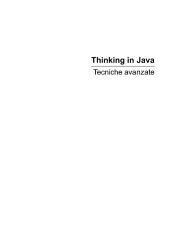 دانلود نسخه کامل کتاب Thinking in Java vol. 2 – Tecniche avanzate