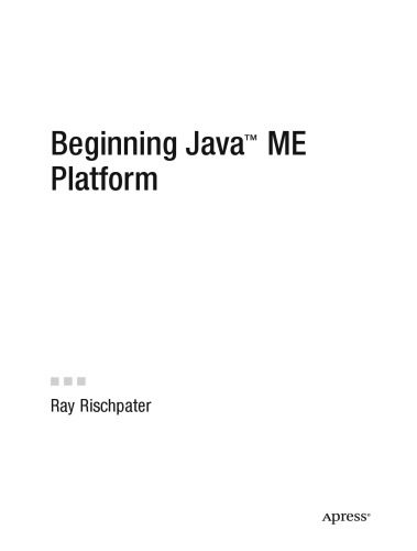 دانلود نسخه کامل کتاب Beginning Java ME Platform