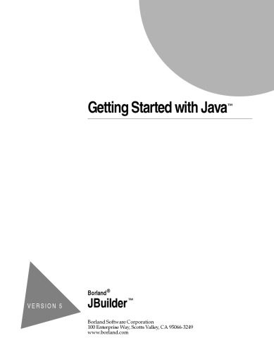 دانلود نسخه کامل کتاب getting started with java