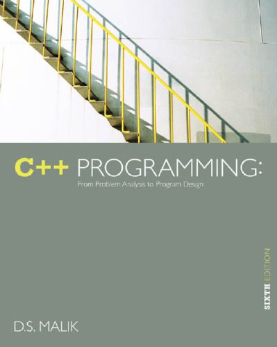دانلود نسخه کامل کتاب C++ Programming. From problem analysis to program design