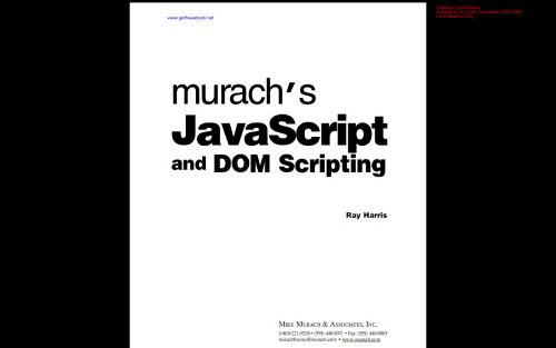 دانلود نسخه کامل کتاب Murachs javascript and DOM Scripting