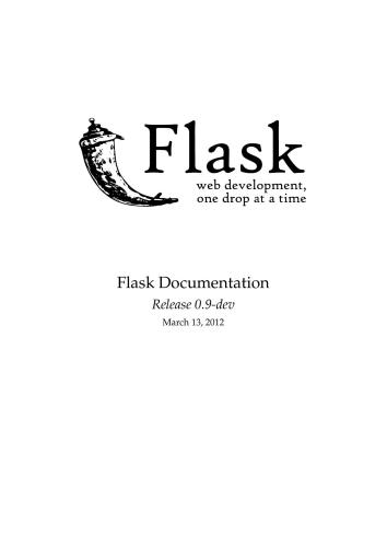دانلود نسخه کامل کتاب Flask Documentation