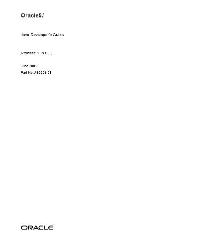 دانلود نسخه کامل کتاب Oracle9i Java Developers Guide