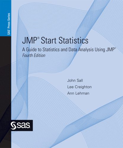 دانلود نسخه کامل کتاب JMP start statistics: a guide to statistics and data analysis using JMP