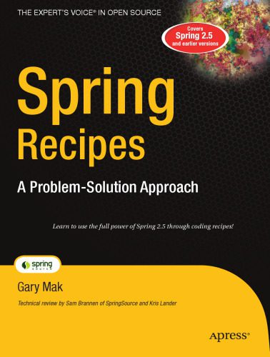 دانلود نسخه کامل کتاب Spring Recipes: A Problem-Solution Approach