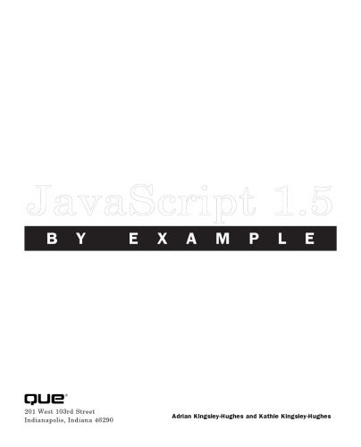دانلود نسخه کامل کتاب JavaScript 1.5 by Example (By Example)