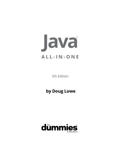 دانلود نسخه کامل کتاب Java All-in-One for Dummies
