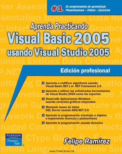 دانلود نسخه کامل کتاب Aprenda practicando visual basic 2005 usando visual studio 2005