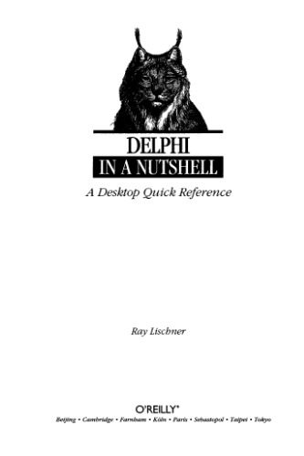 دانلود نسخه کامل کتاب Delphi in a Nutshell (In a Nutshell (O’Reilly))