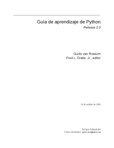 دانلود نسخه کامل کتاب Guía de aprendizaje de Python