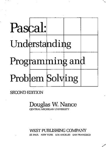 دانلود نسخه کامل کتاب Pascal: Understanding Programming and Problem Solving