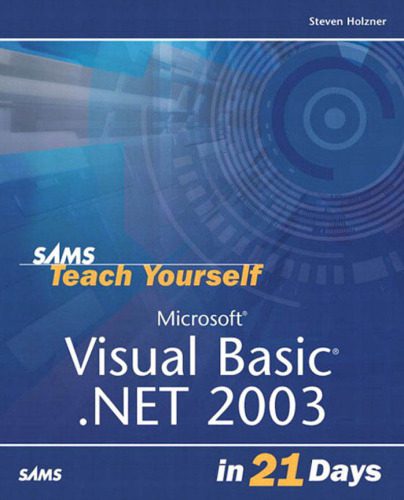 دانلود نسخه کامل کتاب Sams teach yourself Microsoft Visual Basic .NET 2003 in 21 days