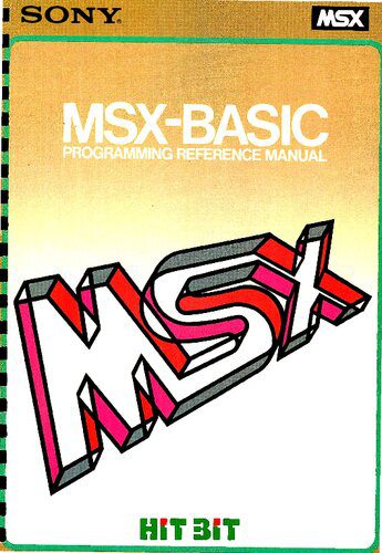 دانلود نسخه کامل کتاب Sony MSX-BASIC Programming Reference Manual