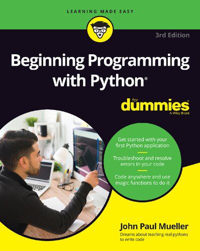 دانلود نسخه کامل کتاب Beginning Programming with Python For Dummies
