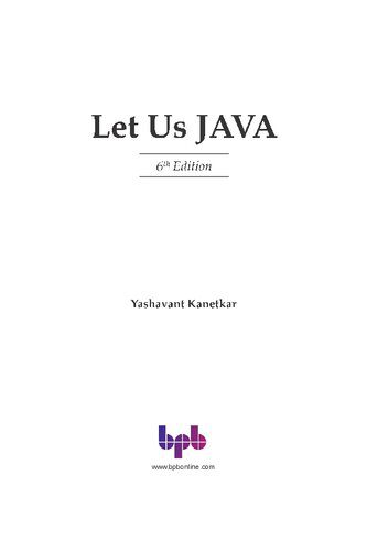 دانلود نسخه کامل کتاب Let Us Java – 6th Edition