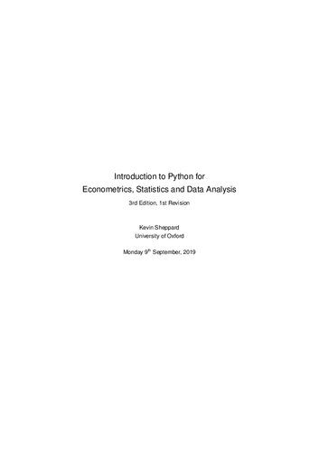 دانلود نسخه کامل کتاب Introduction to Python for Econometrics, Statistics and Data Analysis