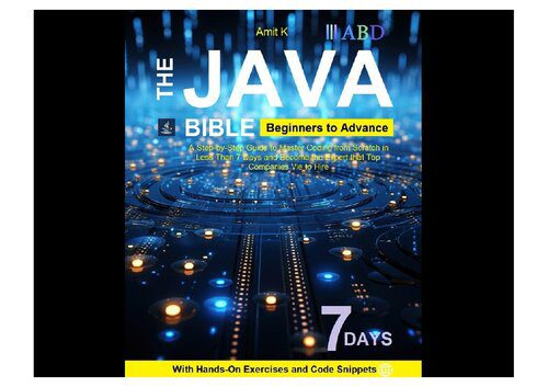 دانلود نسخه کامل کتاب Java Beginners To Advance: Beginners to Advance Java Programming Simply Follow The Steps Course