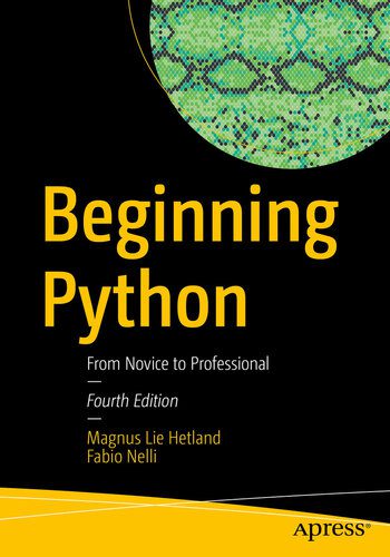 دانلود نسخه کامل کتاب Beginning Python: From Novice to Professional