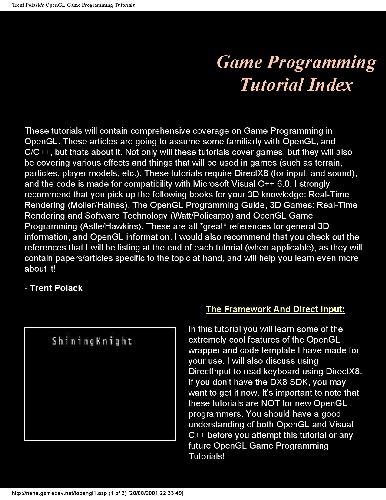 دانلود نسخه کامل کتاب OpenGL Game Programming