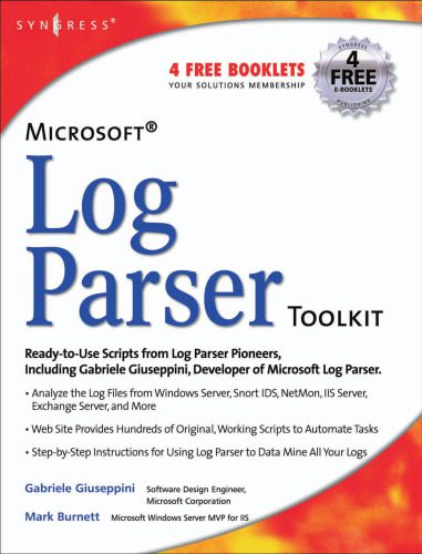 دانلود نسخه کامل کتاب Microsoft Log Parser Toolkit