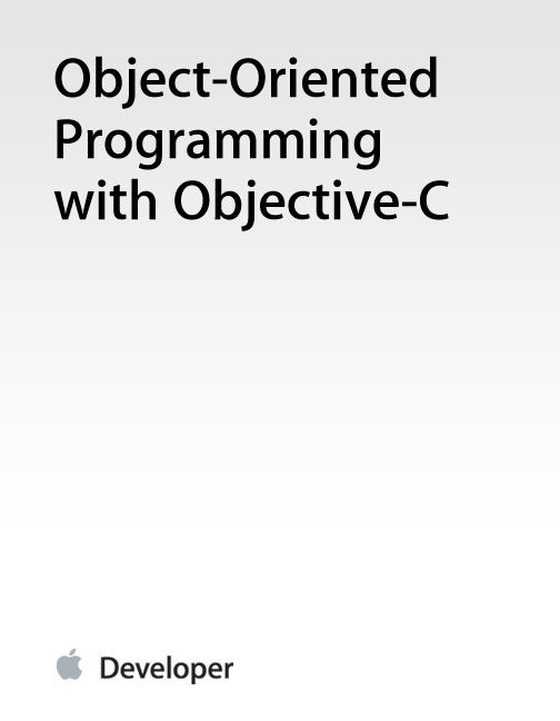 دانلود نسخه کامل کتاب Object-Oriented Programming with Objective-C