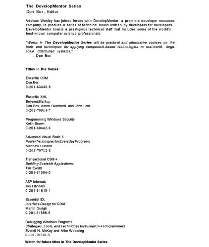 دانلود نسخه کامل کتاب Advanced Visual Basic 6: power techniques for everyday programs
