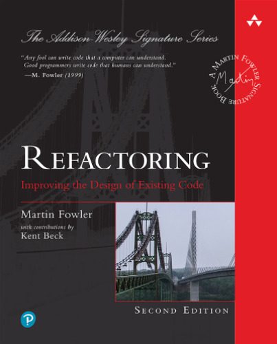 دانلود نسخه کامل کتاب Refactoring: Improving the Design of Existing Code