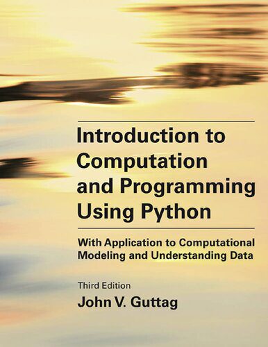 دانلود نسخه کامل کتاب Introduction to Computation and Programming Using Python
