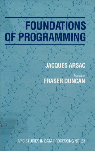 دانلود نسخه کامل کتاب Foundations of Programming