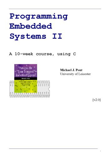 دانلود نسخه کامل کتاب Programming embedded systems using C