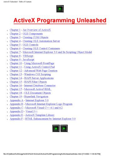 دانلود نسخه کامل کتاب ActiveX programming unleashed