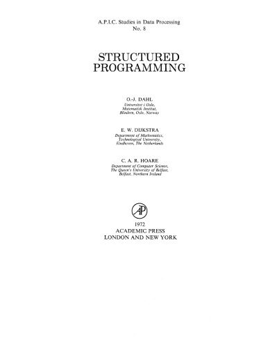 دانلود نسخه کامل کتاب Structured programming