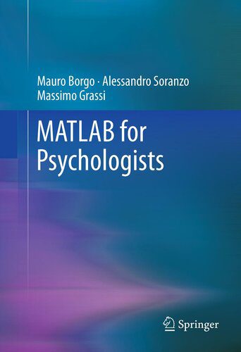 دانلود نسخه کامل کتاب MATLAB for Psychologists